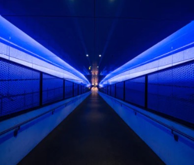 LED Lighting in a Hallway