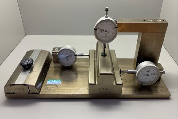 A gauge with three meters