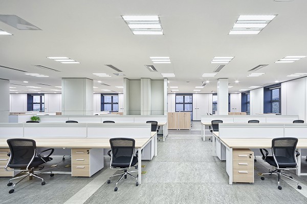 Photo of office cubicles. Wisconsin Plastic Products creates solutions for the office furniture industry.